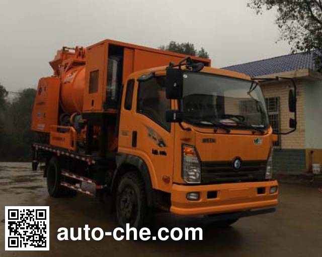 Sinotruk CDW Wangpai concrete pump truck CDW5110THBHA2R5