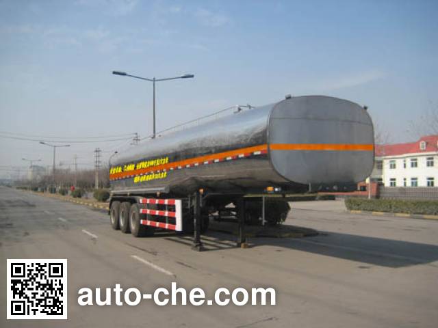 Yuanyi chemical liquid tank trailer JHL9400GHY