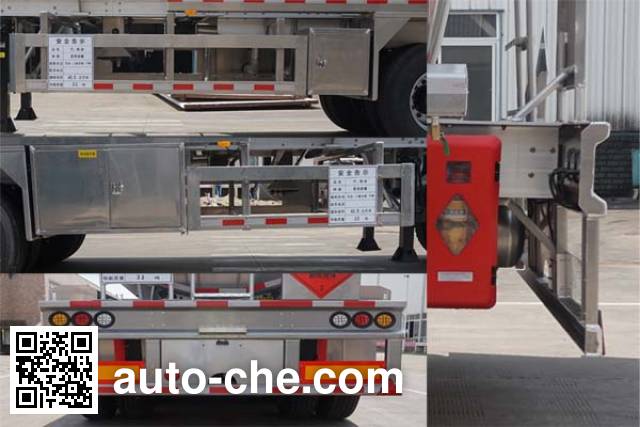 Yunli flammable liquid aluminum tank trailer LG9402GRY