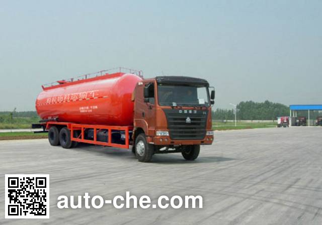 Qingzhuan bulk powder tank truck QDZ5250GFLZY