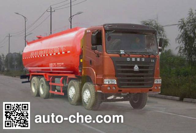 Qingzhuan bulk powder tank truck QDZ5311GFLZY