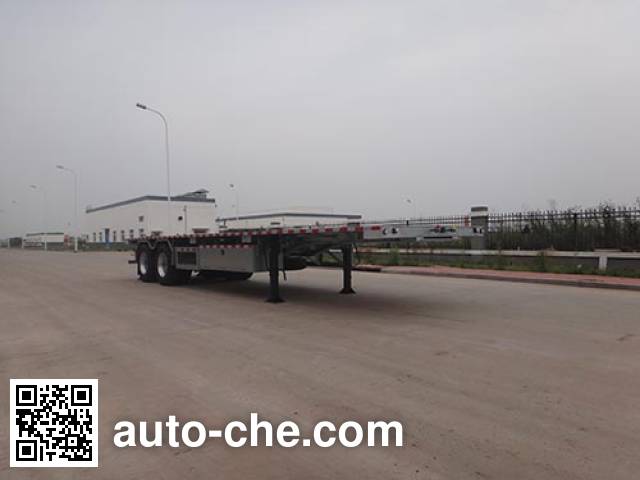 Qingzhuan flatbed trailer QDZ9290TPB
