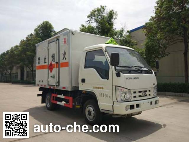 Sinotruk Huawin flammable gas transport van truck SGZ5038XRQBJ4