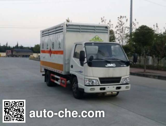 Sinotruk Huawin flammable solid goods transport van truck SGZ5048XRGJX4