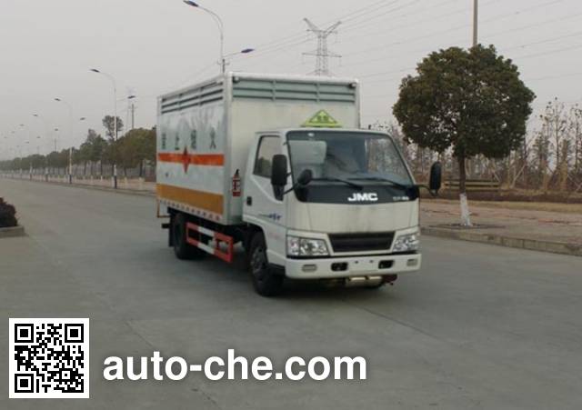 Sinotruk Huawin flammable liquid transport van truck SGZ5068XRYTG24