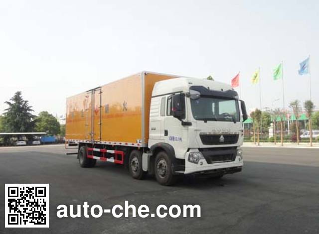 Sinotruk Huawin flammable liquid transport van truck SGZ5250XRYZZ5T5T