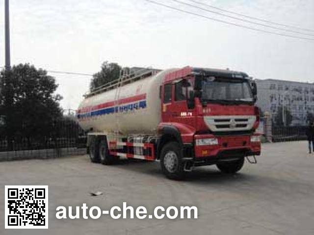 Sinotruk Huawin low-density bulk powder transport tank truck SGZ5250GFLZZ4J52