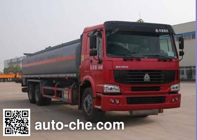Sinotruk Huawin chemical liquid tank truck SGZ5250GHYZZ3W