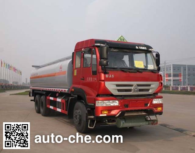 Sinotruk Huawin flammable liquid tank truck SGZ5250GRYZZ4J44