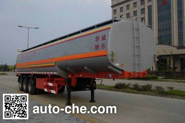 Sinotruk Huawin chemical liquid tank trailer SGZ9400GHY