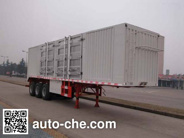 Sinotruk Huawin box body van trailer SGZ9400XXYA