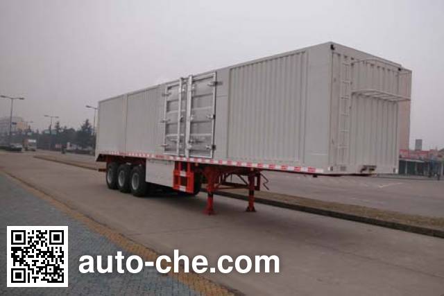 Sinotruk Huawin box body van trailer SGZ9401XXYA