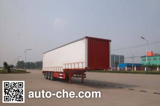 Sinotruk Huawin box body van trailer SGZ9404XXY