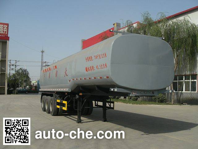 Huaren chemical liquid tank trailer XHT9401GHY