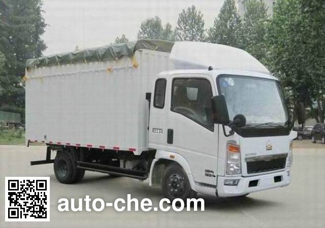 Sinotruk Howo soft top box van truck ZZ5047CPYB2813D1Y38