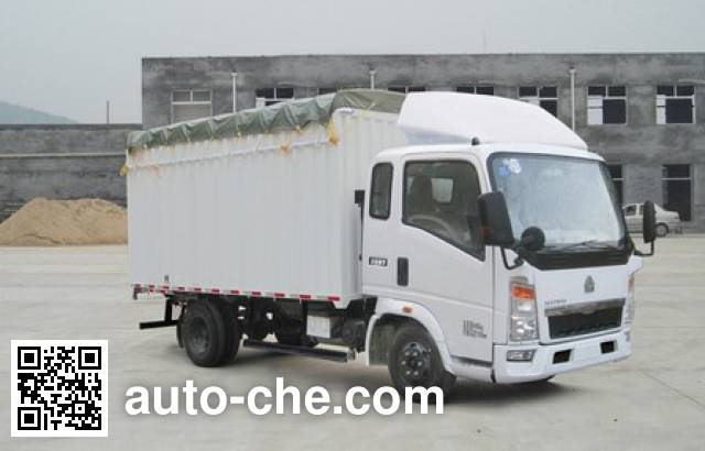 Sinotruk Howo soft top box van truck ZZ5047CPYD3413D137