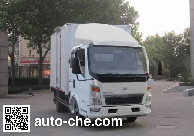 Sinotruk Howo box van truck ZZ5047XXYC2814D143