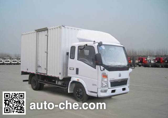 Sinotruk Howo box van truck ZZ5047XXYC2814D145