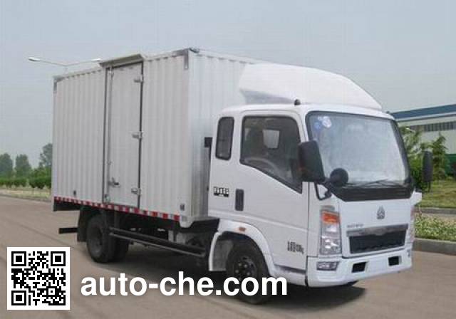 Sinotruk Howo box van truck ZZ5047XXYD3114C143