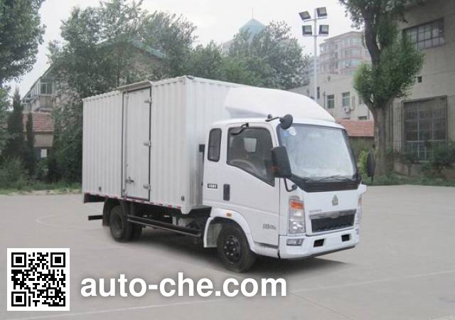 Sinotruk Howo box van truck ZZ5047XXYD3414D143