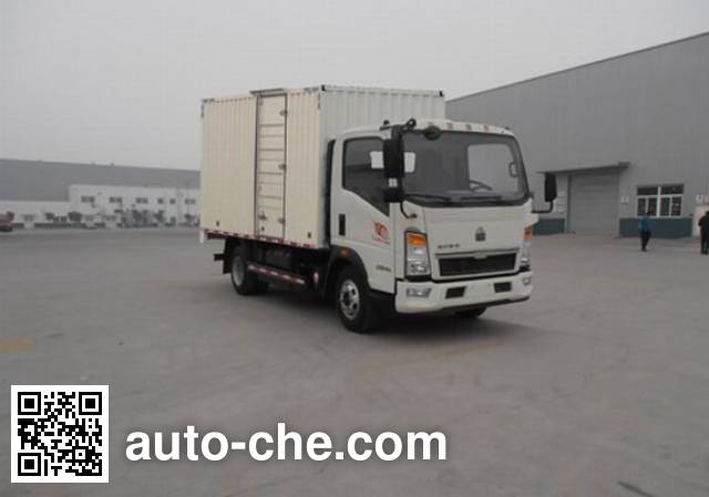 Sinotruk Howo box van truck ZZ5047XXYD3415E145C