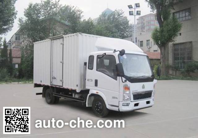 Sinotruk Howo box van truck ZZ5047XXYD3614D145