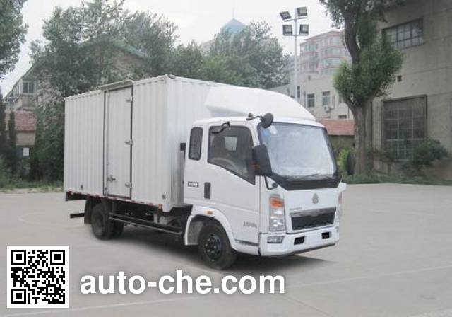 Sinotruk Howo box van truck ZZ5047XXYD3814D144