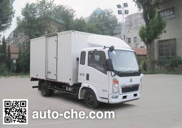 Sinotruk Howo box van truck ZZ5047XXYD3814D145