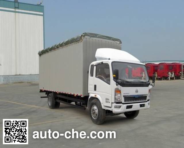 Sinotruk Howo soft top box van truck ZZ5107CPYD3815D1