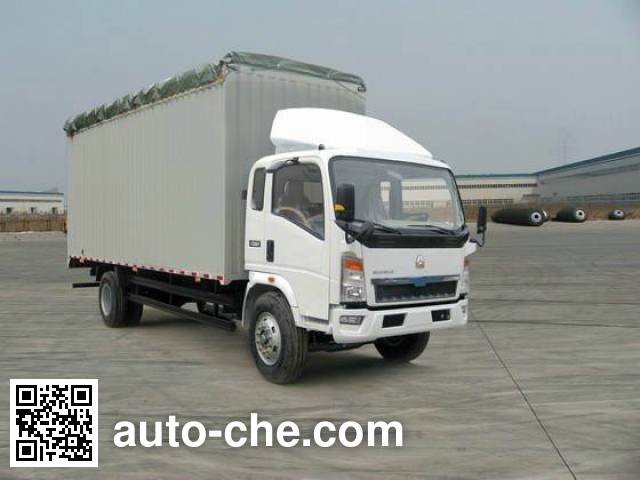 Sinotruk Howo soft top box van truck ZZ5107CPYD4215D1