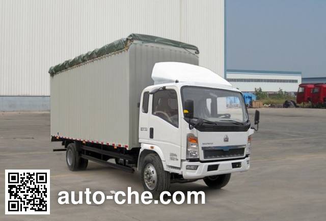 Sinotruk Howo soft top box van truck ZZ5107CPYD4515D1