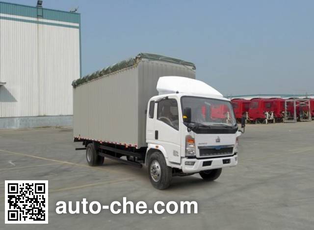 Sinotruk Howo soft top box van truck ZZ5127CPYD4215C1