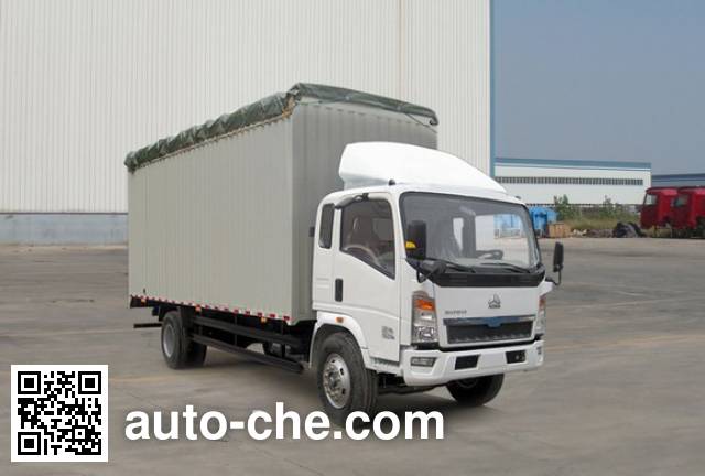 Sinotruk Howo soft top box van truck ZZ5127CPYD4715D1
