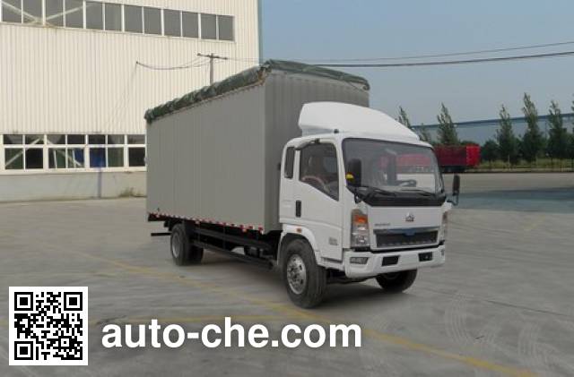 Sinotruk Howo soft top box van truck ZZ5127CPYD5215C1