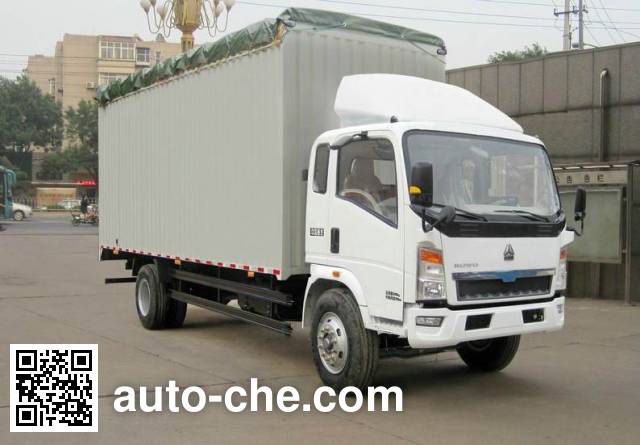 Sinotruk Howo soft top box van truck ZZ5127CPYG5215C1