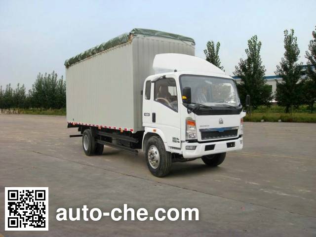 Sinotruk Howo soft top box van truck ZZ5127CPYG4715D1