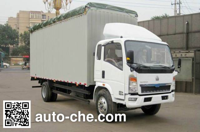 Sinotruk Howo soft top box van truck ZZ5127CPYG5215D1